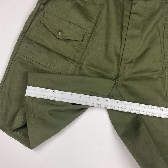 NEW Vintage Boy Scout of American Cargo Shorts Mens Size 40 Green Elastic Waist - Picture 9 of 11